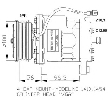 NRF Klímakompresszor 32065G_NRF