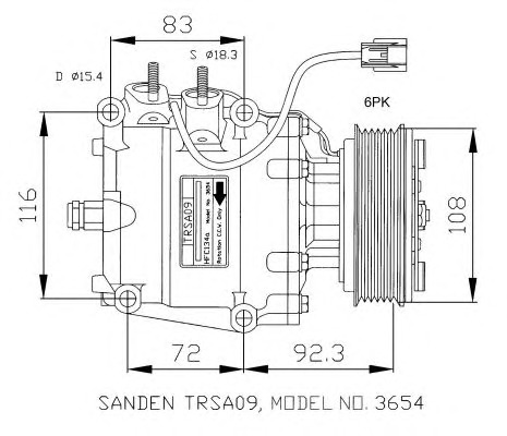 NRF Klímakompresszor 32072G_NRF