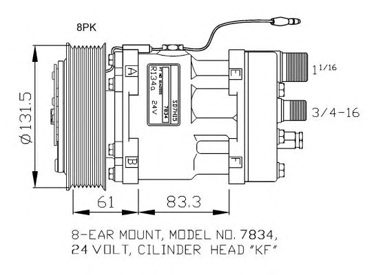 NRF Klímakompresszor 32073G_NRF