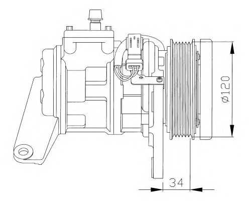 NRF Klímakompresszor 32092G_NRF