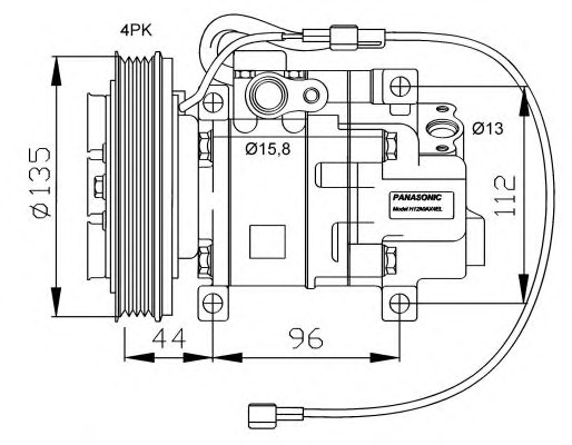 NRF Klímakompresszor 32095G_NRF