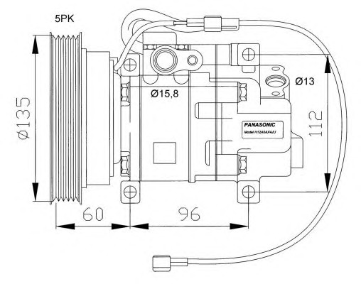 NRF Klímakompresszor 32096G_NRF