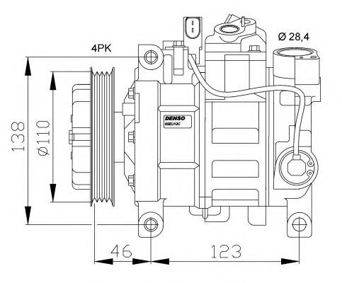 NRF Klímakompresszor 32105G_NRF