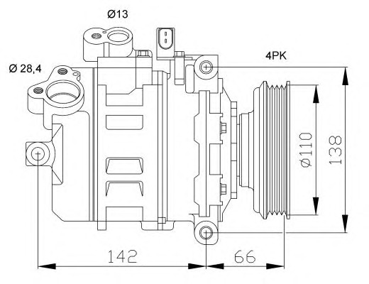 NRF Klímakompresszor 32106G_NRF