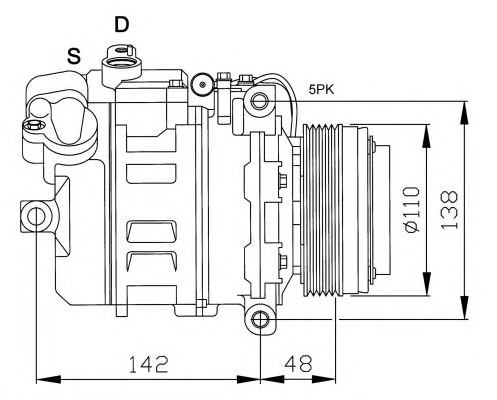 NRF Klímakompresszor 32128G_NRF