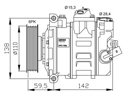 NRF Klímakompresszor 32146G_NRF