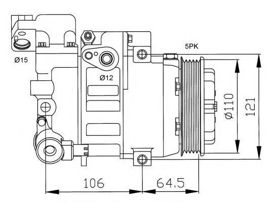 NRF Klímakompresszor 32175G_NRF