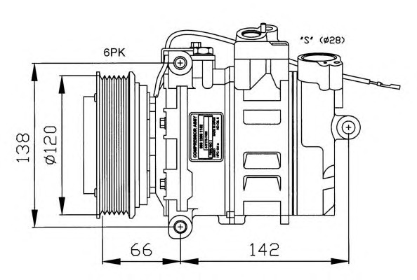 NRF Klímakompresszor 32177G_NRF