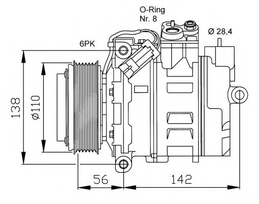 NRF Klímakompresszor 32178G_NRF