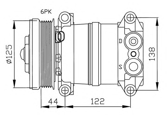 NRF Klímakompresszor 32202G_NRF