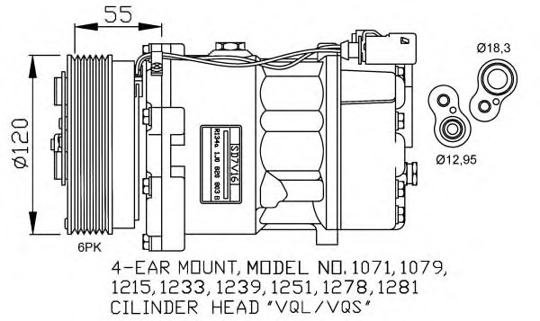 NRF Klímakompresszor 32206G_NRF