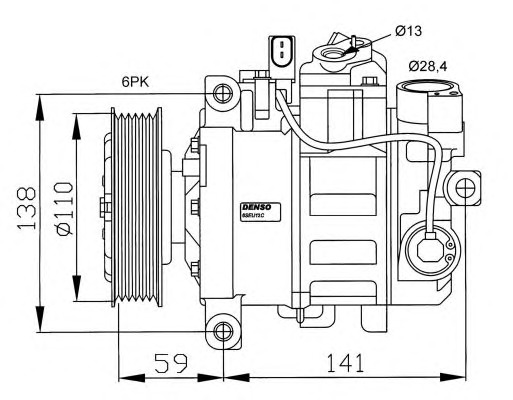 NRF Klímakompresszor 32229G_NRF