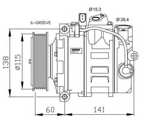 NRF Klímakompresszor 32262G_NRF