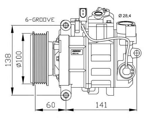 NRF Klímakompresszor 32263G_NRF