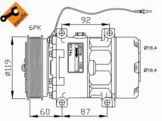 NRF Klímakompresszor 32276G_NRF