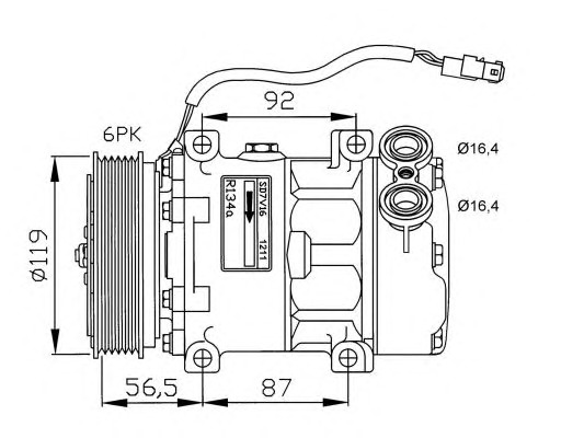 NRF Klímakompresszor 32278G_NRF