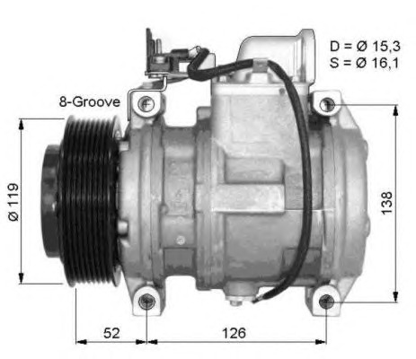 NRF Klímakompresszor 32372G_NRF