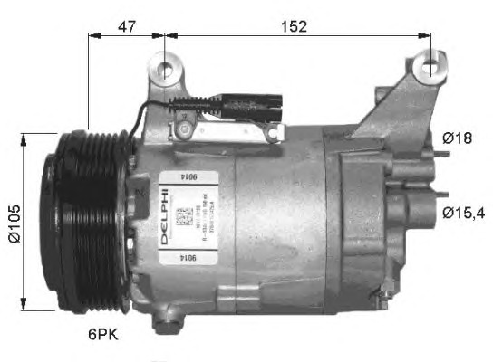 NRF Klímakompresszor 32409G_NRF