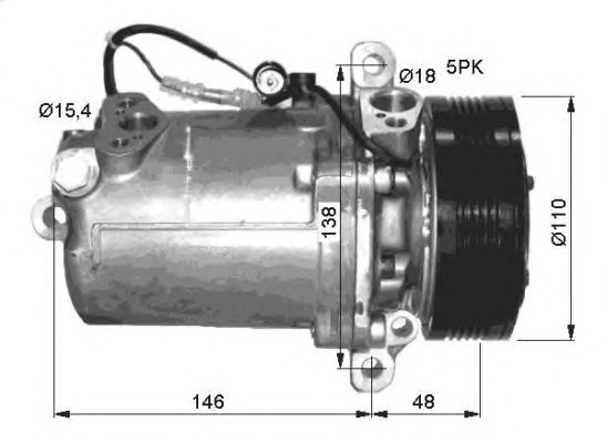 NRF Klímakompresszor 32414G_NRF