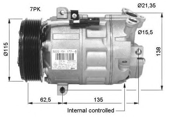 NRF Klímakompresszor 32425G_NRF