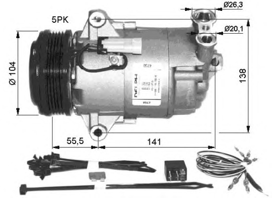 NRF Klímakompresszor 32426G_NRF