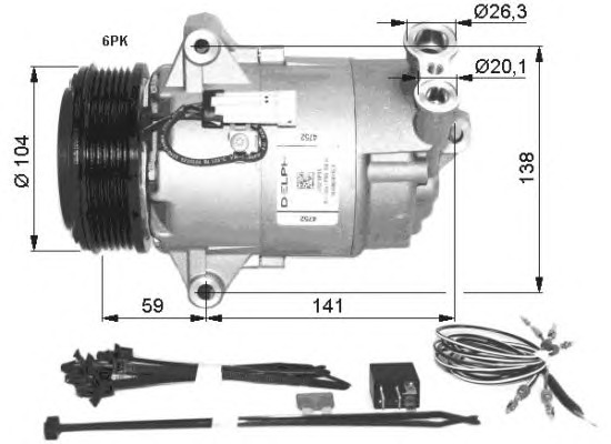 NRF Klímakompresszor 32427G_NRF