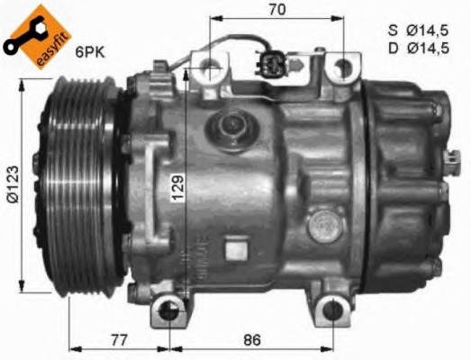 NRF Klímakompresszor 32430G_NRF