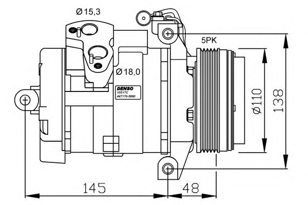 NRF Klímakompresszor 32432G_NRF