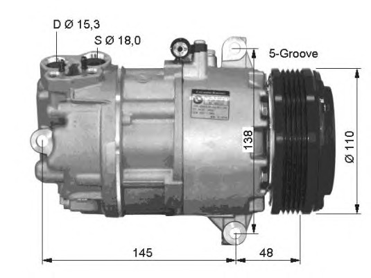 NRF Klímakompresszor 32434G_NRF