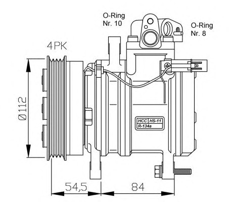 NRF Klímakompresszor 32439G_NRF