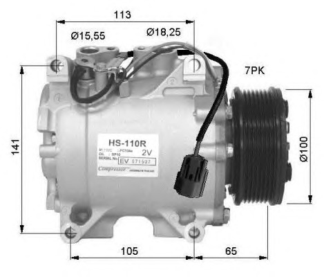 NRF Klímakompresszor 32448G_NRF