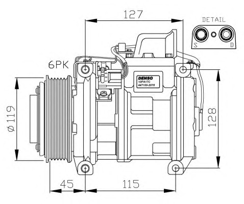 NRF Klímakompresszor 32453G_NRF