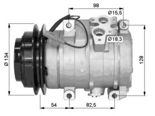 NRF Klímakompresszor 32458G_NRF