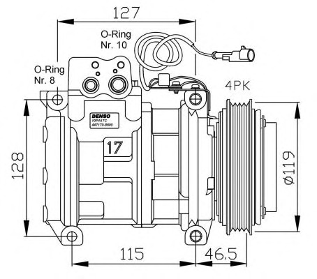 NRF Klímakompresszor 32459G_NRF