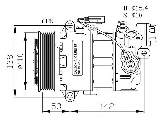 NRF Klímakompresszor 32463G_NRF