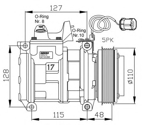 NRF Klímakompresszor 32464G_NRF