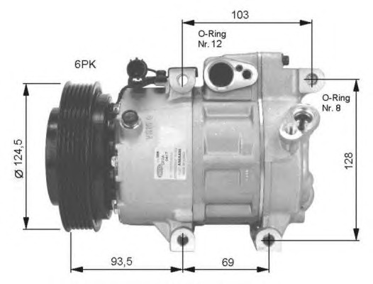 NRF Klímakompresszor 32467G_NRF