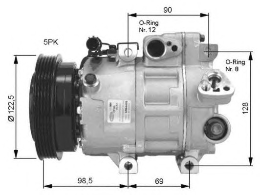 NRF Klímakompresszor 32468G_NRF