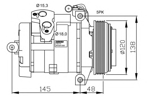 NRF Klímakompresszor 32470G_NRF