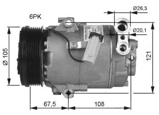 NRF Klímakompresszor 32480G_NRF