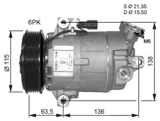 NRF Klímakompresszor 32482G_NRF