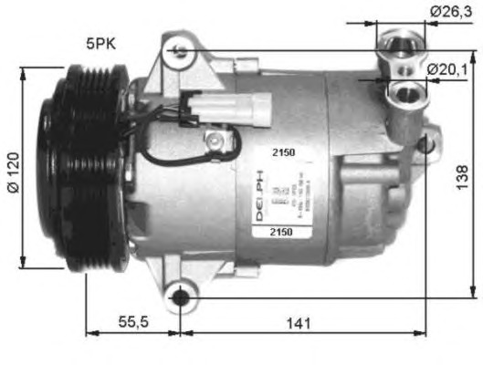 NRF Klímakompresszor 32486G_NRF