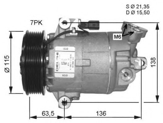 NRF Klímakompresszor 32488G_NRF