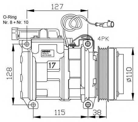 NRF Klímakompresszor 32556G_NRF