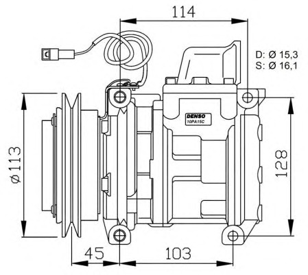 NRF Klímakompresszor 32566G_NRF