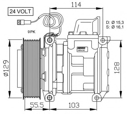 NRF Klímakompresszor 32567G_NRF