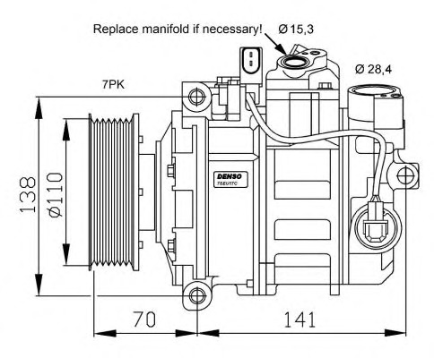 NRF Klímakompresszor 32613G_NRF