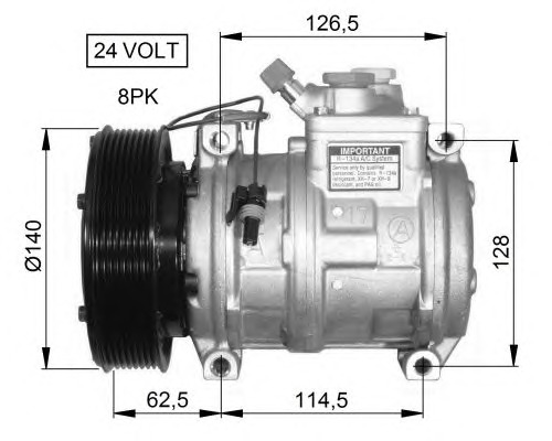 NRF Klímakompresszor 32662G_NRF