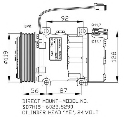 NRF Klímakompresszor 32703G_NRF