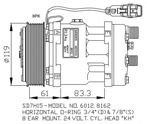 NRF Klímakompresszor 32707G_NRF